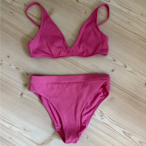 Roxy Ribbed Bikini Set - Picture 1 of 4